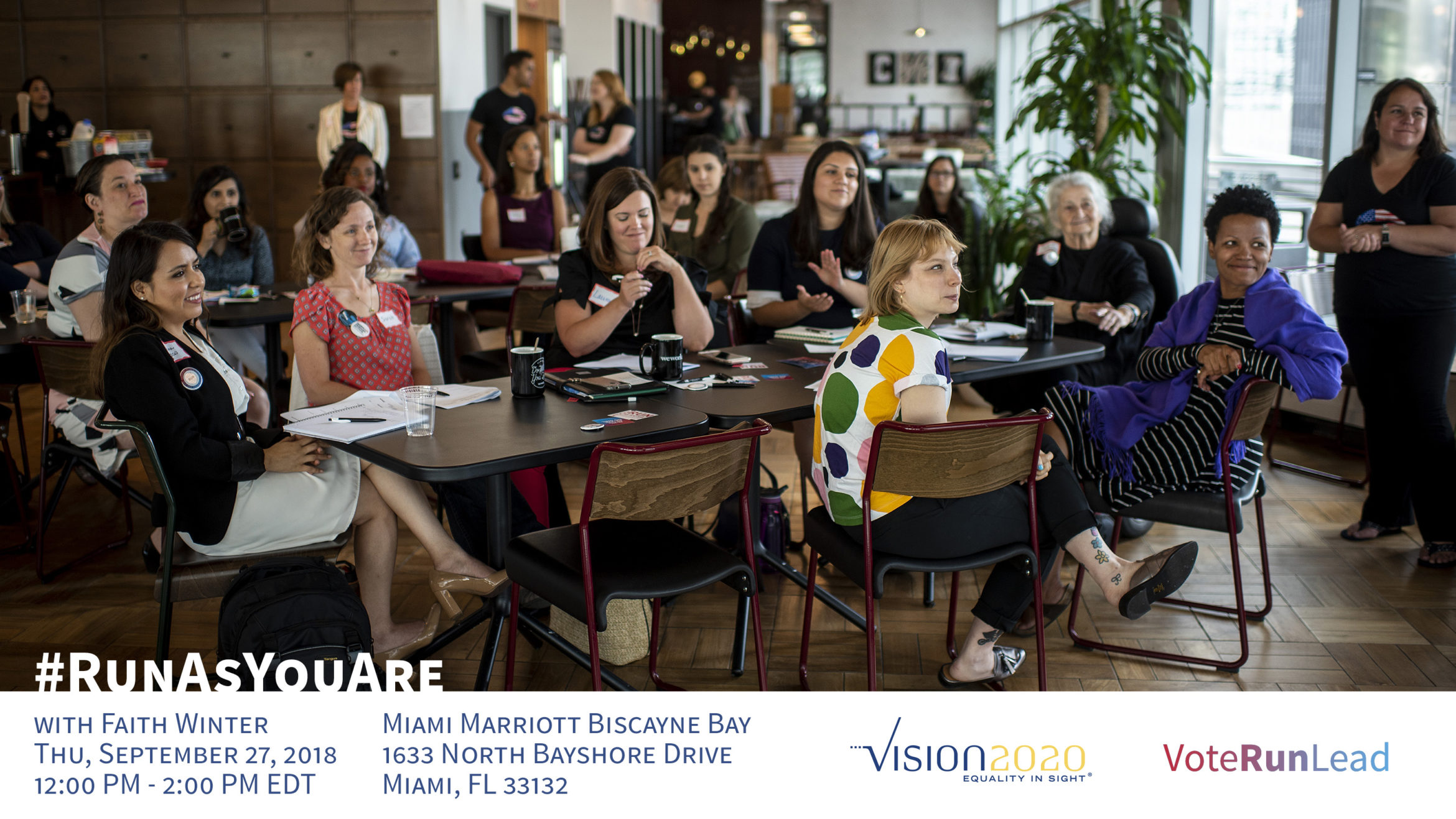 Candidates and prospective candidates for public office attend a Women's Leadership Workshop on July 28, 2018 in Chicago, IL. (Photo by Christopher Dilts/WeWork & VoteRunLead)